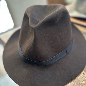 Lock & Co Hatters Brown Felt Fedora Hat, Size 60 cm  York style